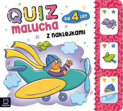 Quiz malucha z naklejkami od 4 lat - praca zbiorowa