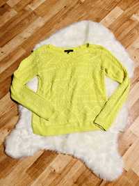 Neonowy sweterek żółty sweter bluza