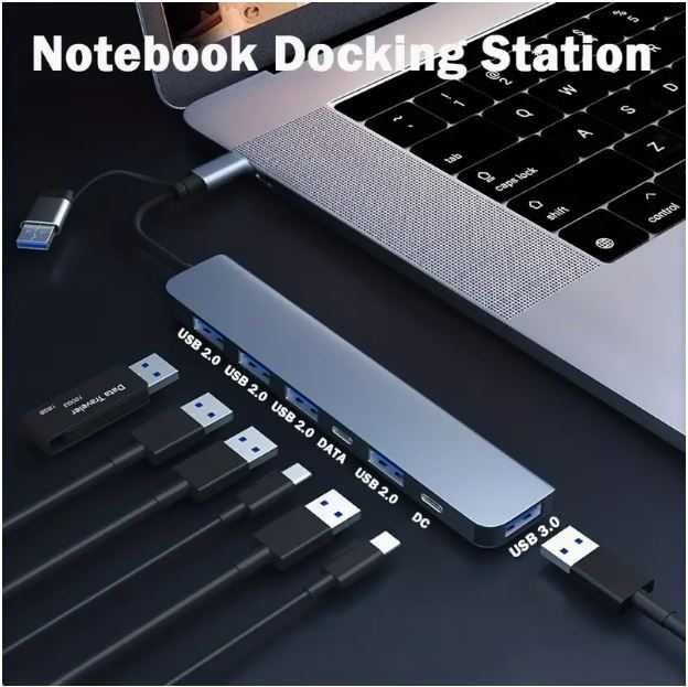 Adaptador portas USB - HUB - Docking Station