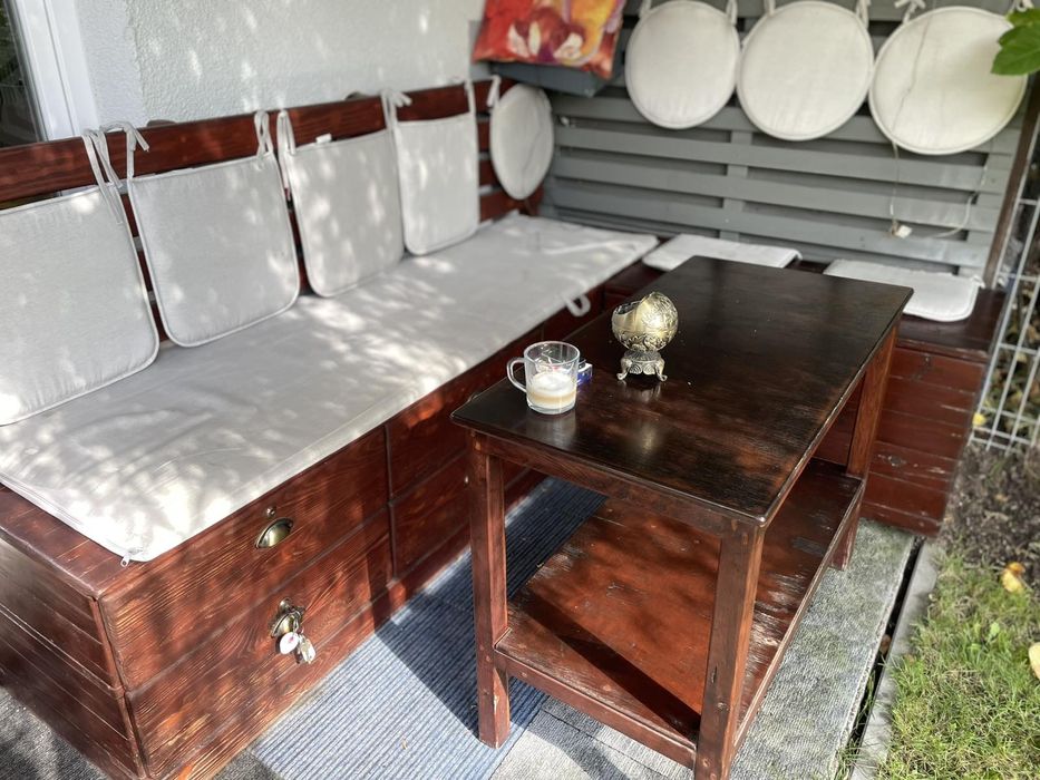 Meble ogrodowe ze schowkiem