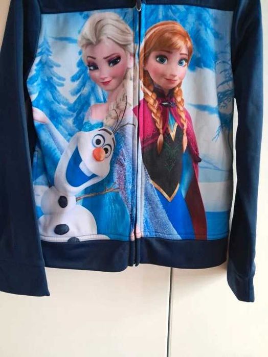 Nowość 2025:) zasuwana bluza Frozen Kraina Lodu Disney 128