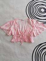 Top com padrão floral da pull & bear