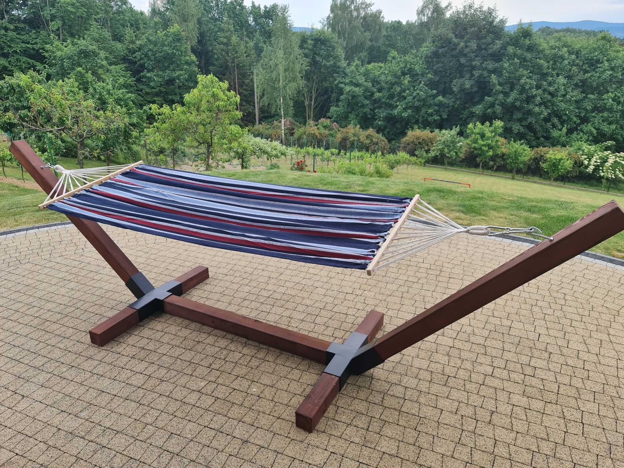 HAMAK XL MEGA Mocny+stelaż, 5 kolorów! SUPER CENA !