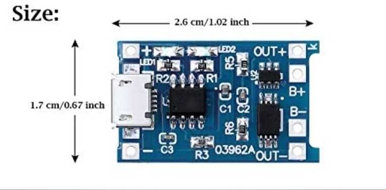 Tp4056 para celulas 18650