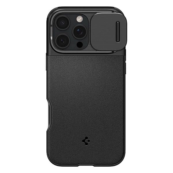 Etui Spigen Optik Armor Mag z MagSafe na iPhone 16 Pro - czarne