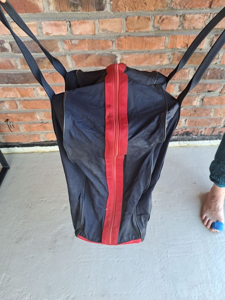 Torba na kółkach PRL wysokość ok 50 cm