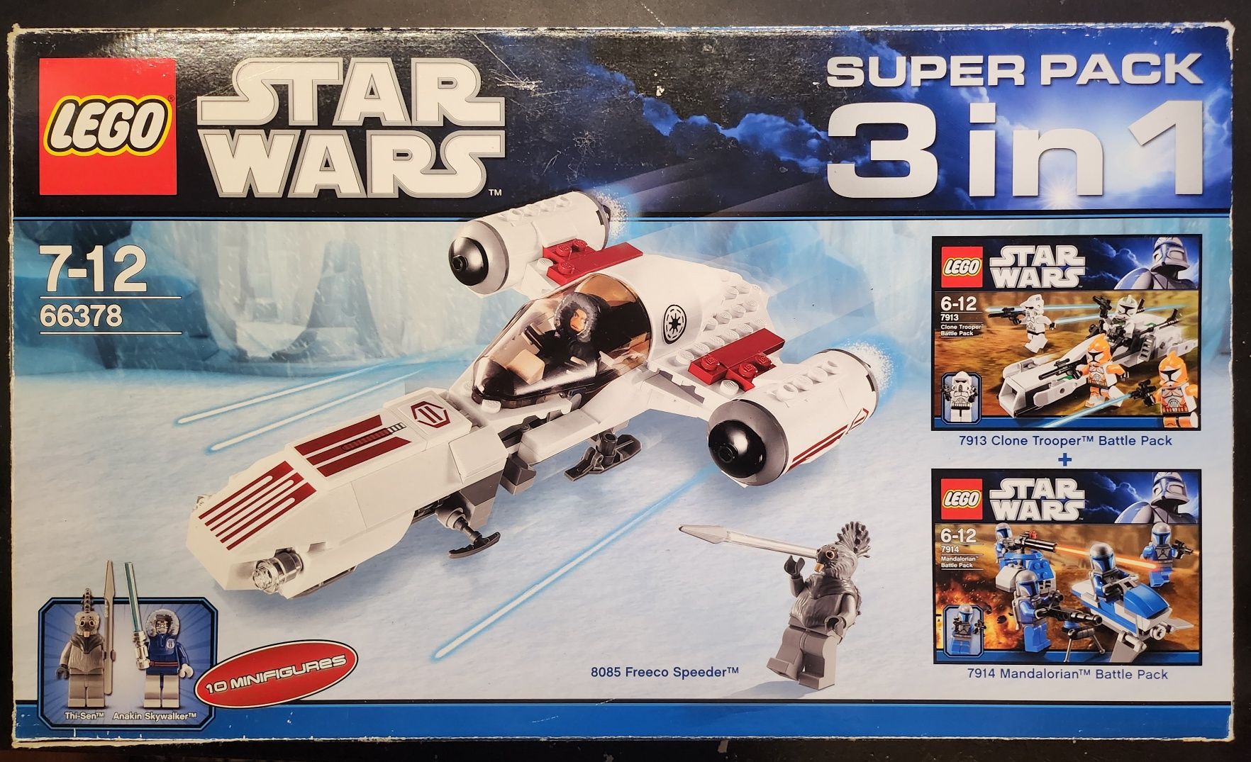 Lego Superpack 3 w 1 - Freeco Speeder + Clone BP + Mandalorian BP