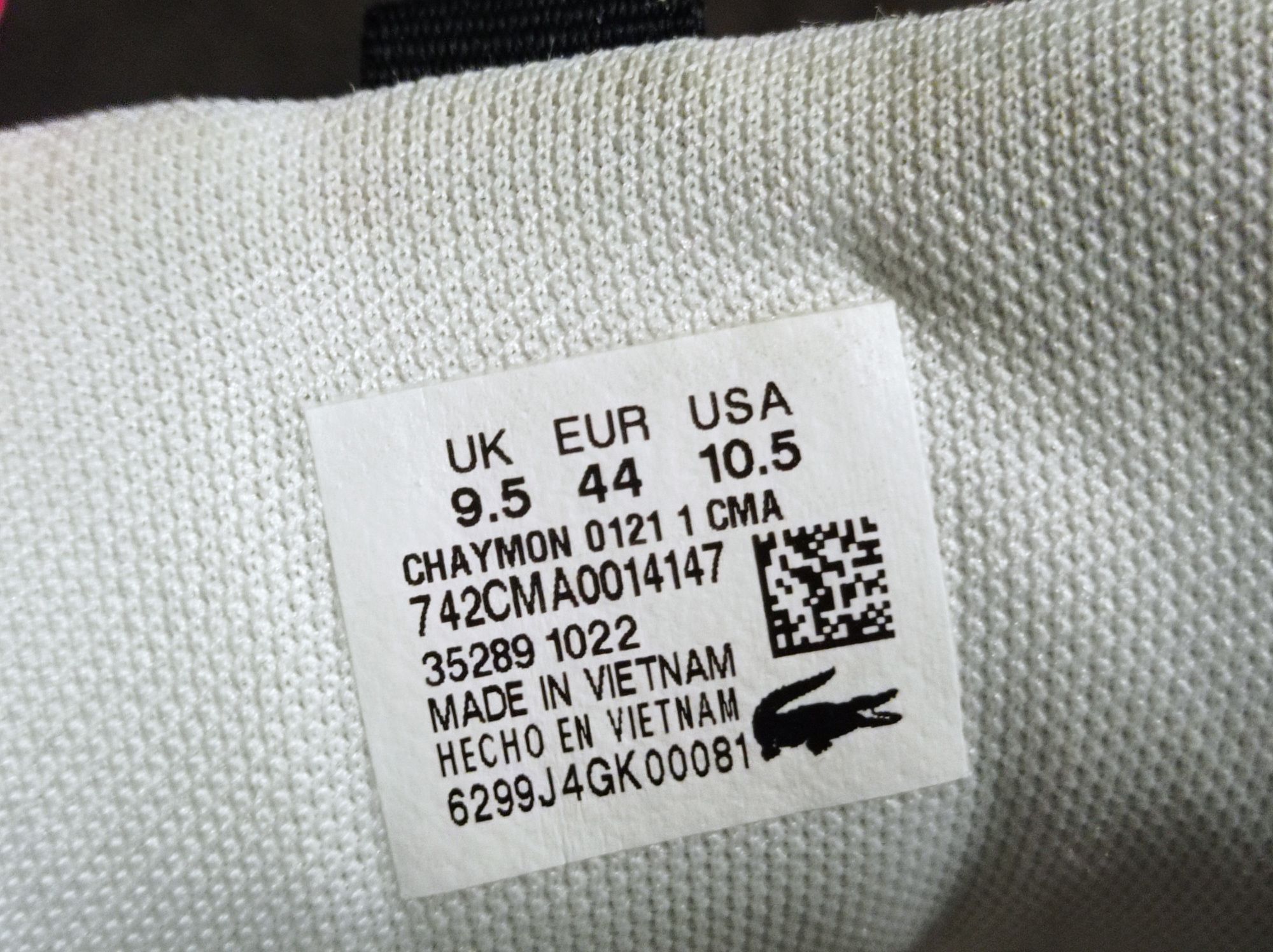 Buty Lacoste Chaymon rozmiar 44 skórzane skóra białe super męskie