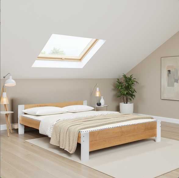 ASPEN 140x200 łóżko mega mocne drewno +150kg DOWOLNY WYMIAR i KOLOR
