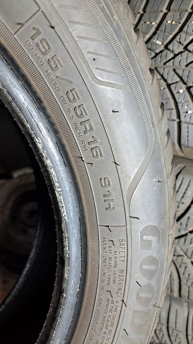 4 x goodyear 195/55 16"