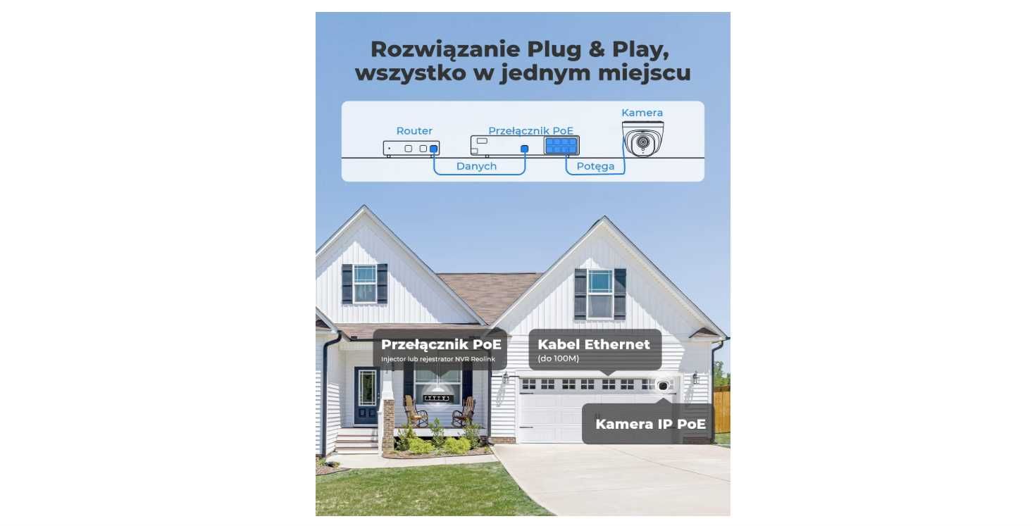 Reolink zewnętrzna kamera monitoringu Peo RLC-520A 5MPX