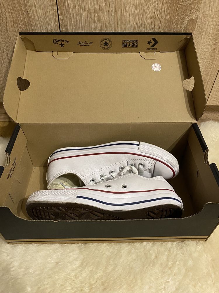 Converse CT OX White 132173C Skórzane