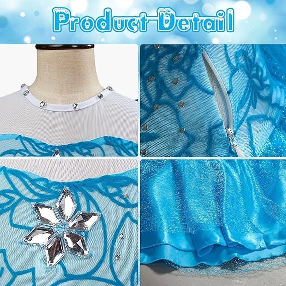 Strój przebranie Elsa Elza Sukienka Frozen Bal karnawałowy karnawał