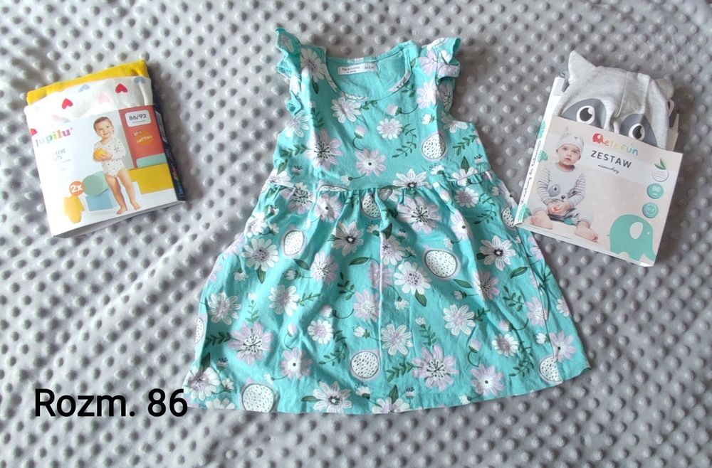 Ubranka dla dziewczynki rozm. 86 (Sinsay, Lupilu)