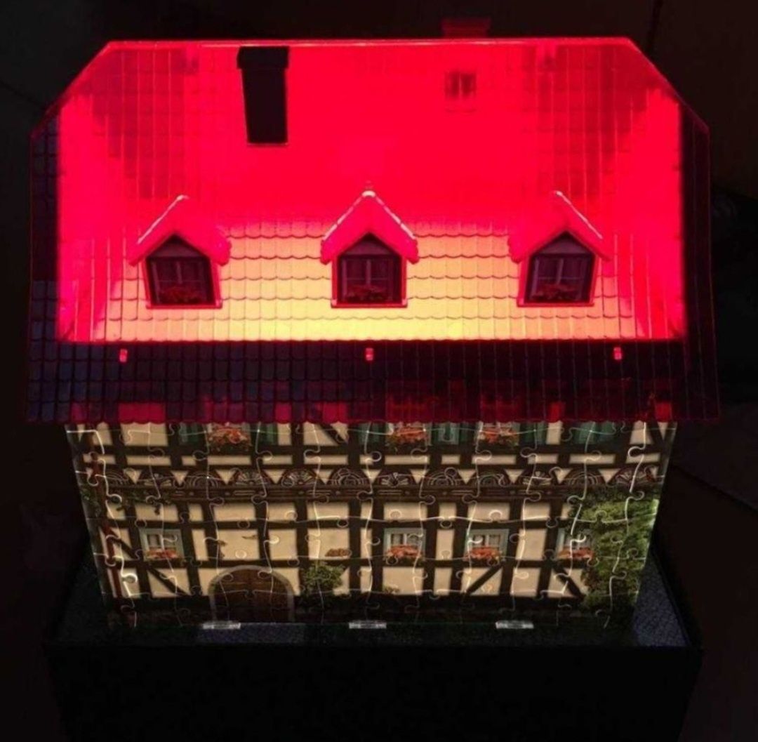3D пазл БУДИНОК З LED ПІДСВІТКОЮ. 216 деталей