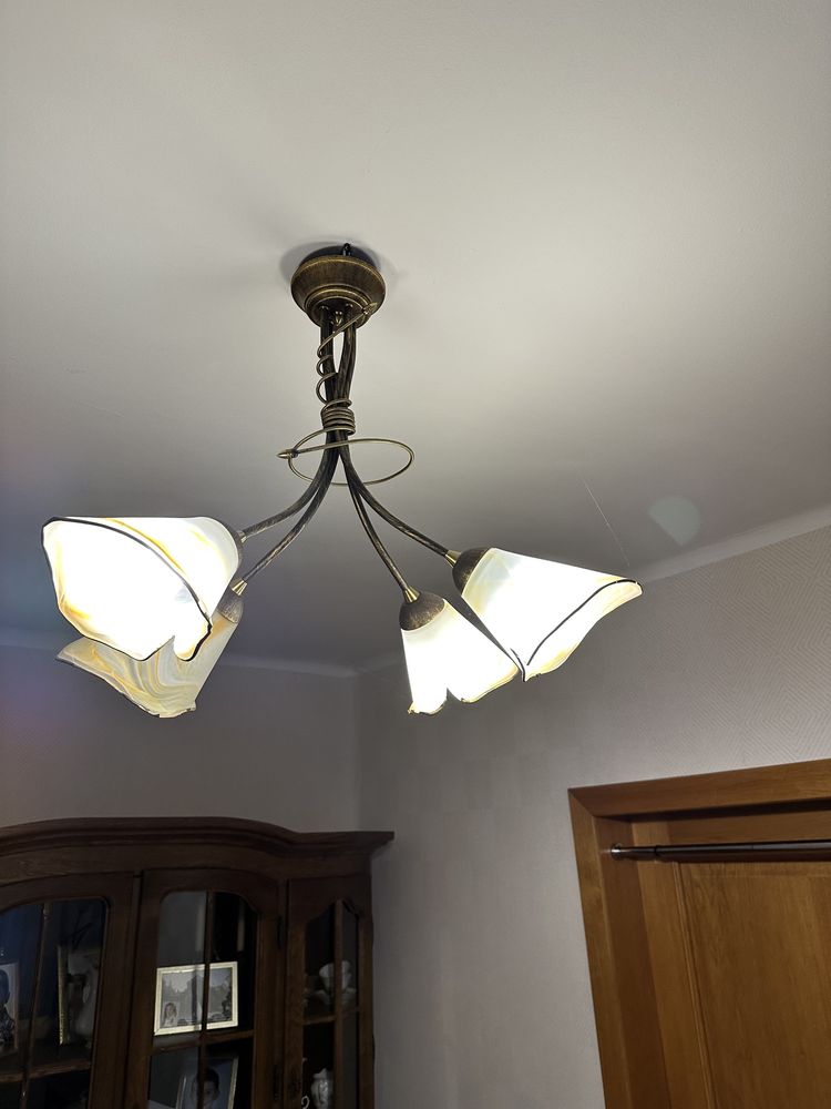 Lampa wisząca kinkiet stojąca komplet