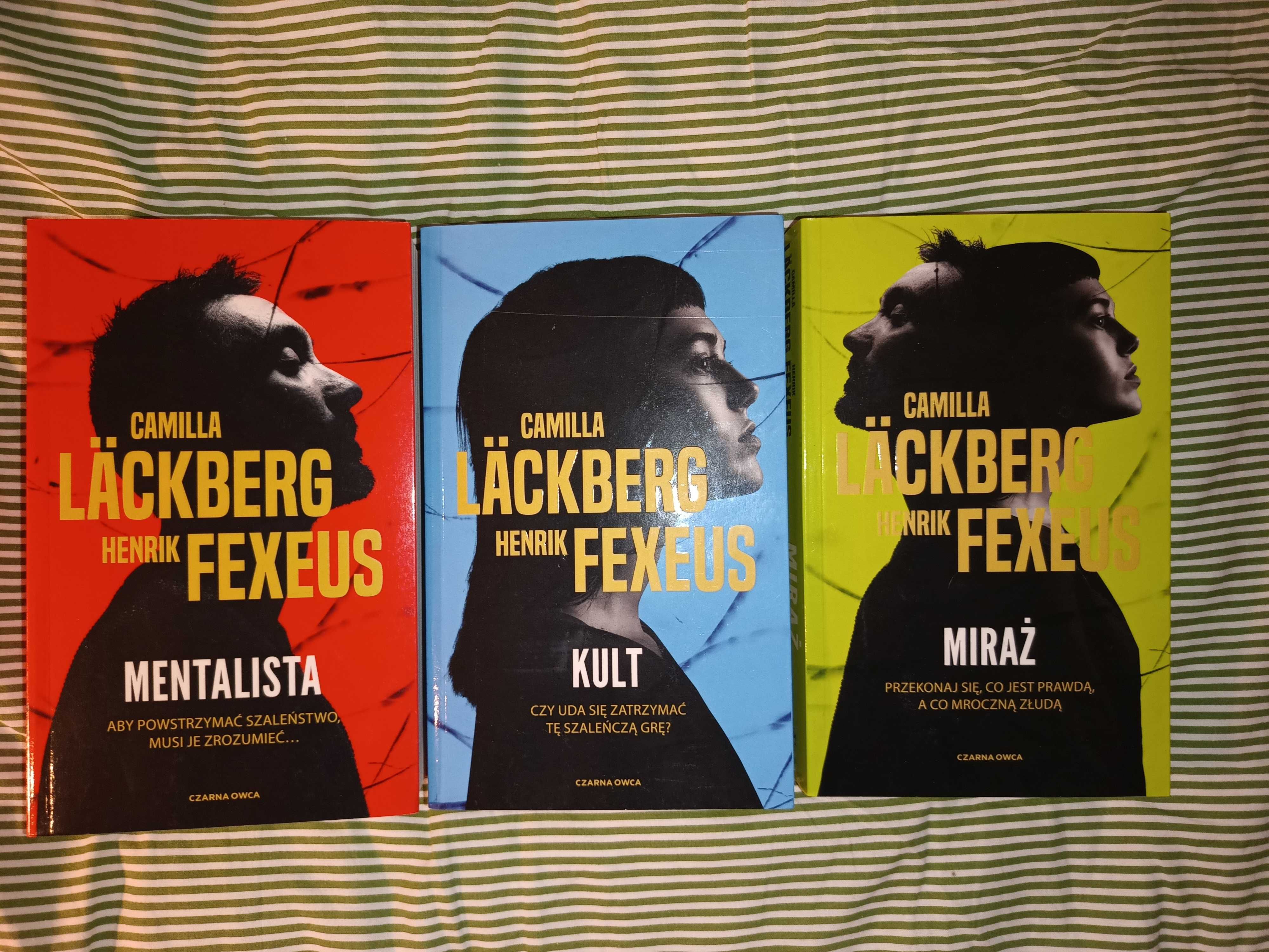 3 x Camilla Läckberg Henrik Fexeus Mentalista Kult Miraż