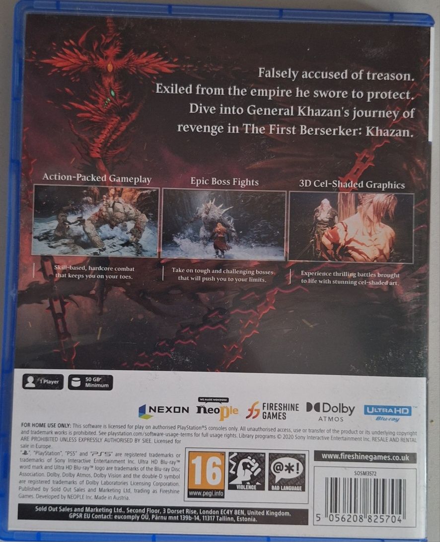 PS5 Gra The First Berserker Khazan