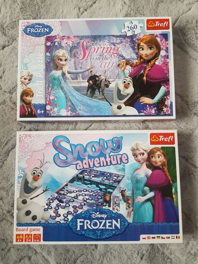 Gra Frozen Elsa + puzzle 260el