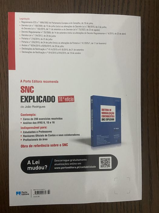 SNC Livro de Sistema de Normalização Contabilística