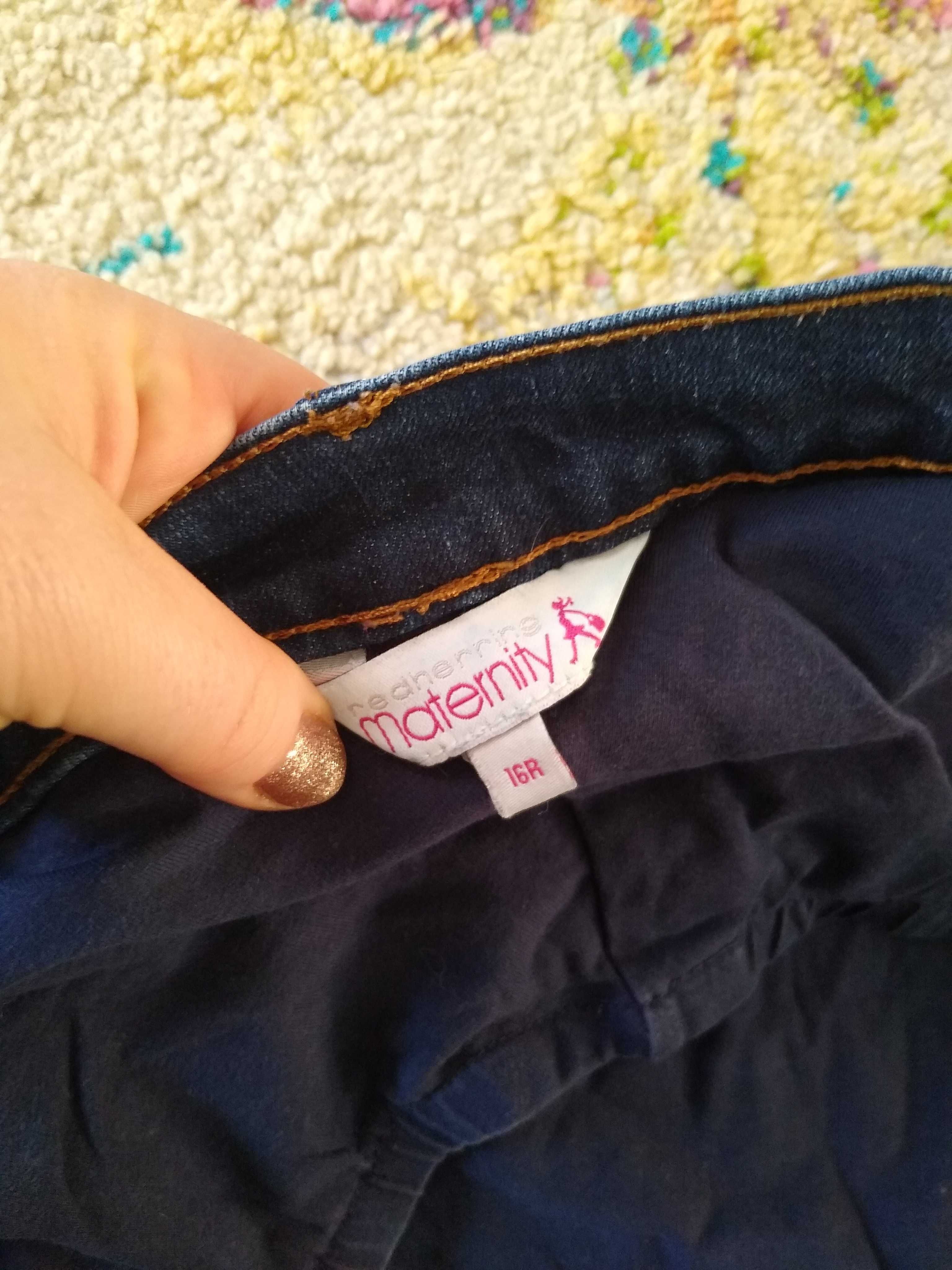 Jeansy spodnie ciążowe rozm XL