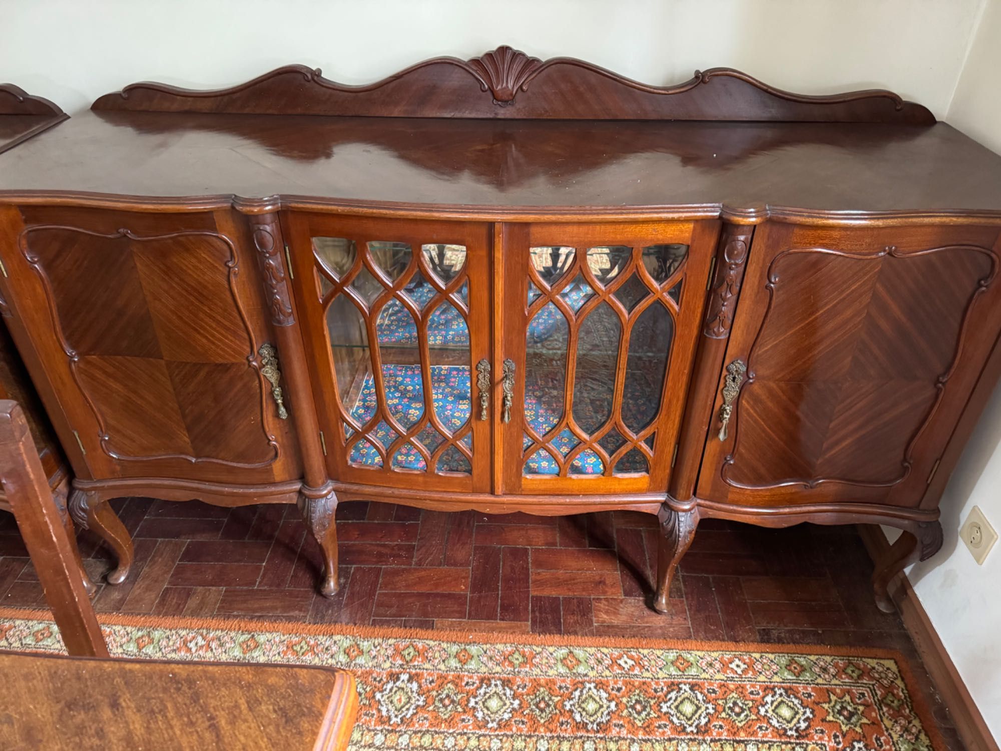 Mesa extensível sala, aparadores, estilo Vintage