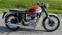 Belissima Triumph bonneville de 1966 em estado de concurso