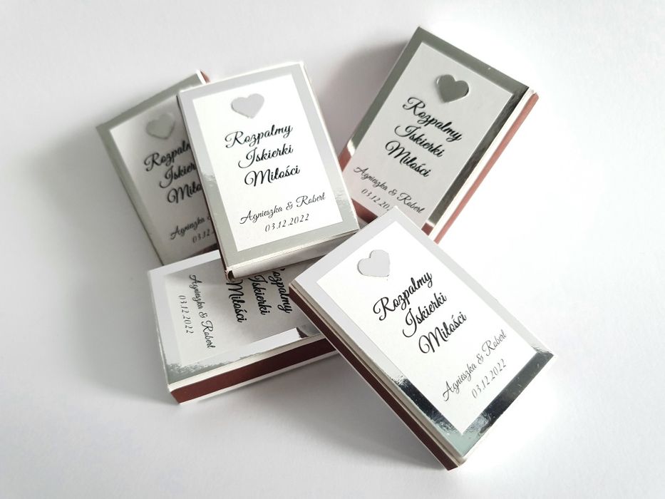 20x Personalizowane zapałki do zimnych ogni