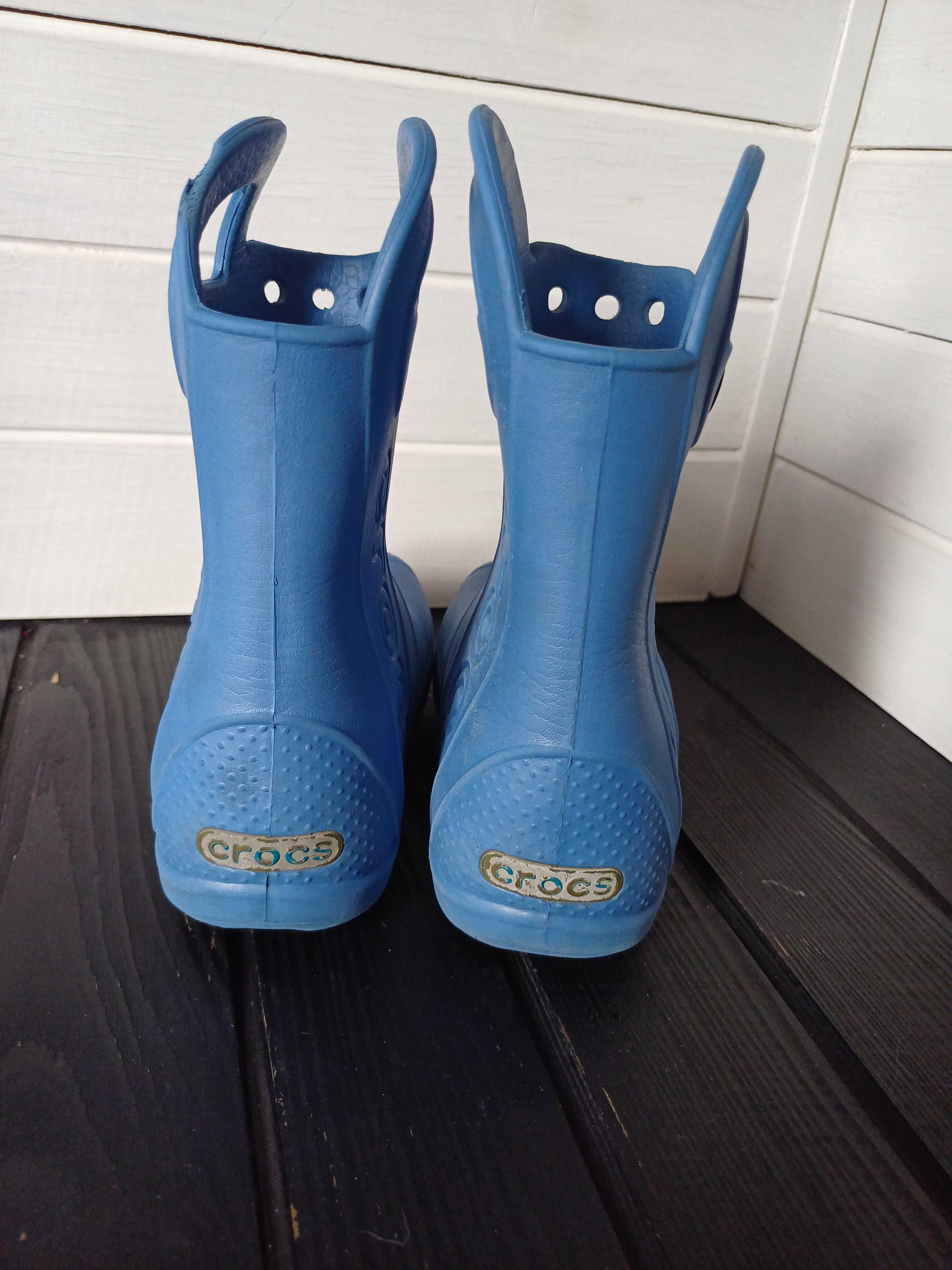 Гумові резинові чоботи чобітки гумачки гуманці крокси crocs C9 наш 26