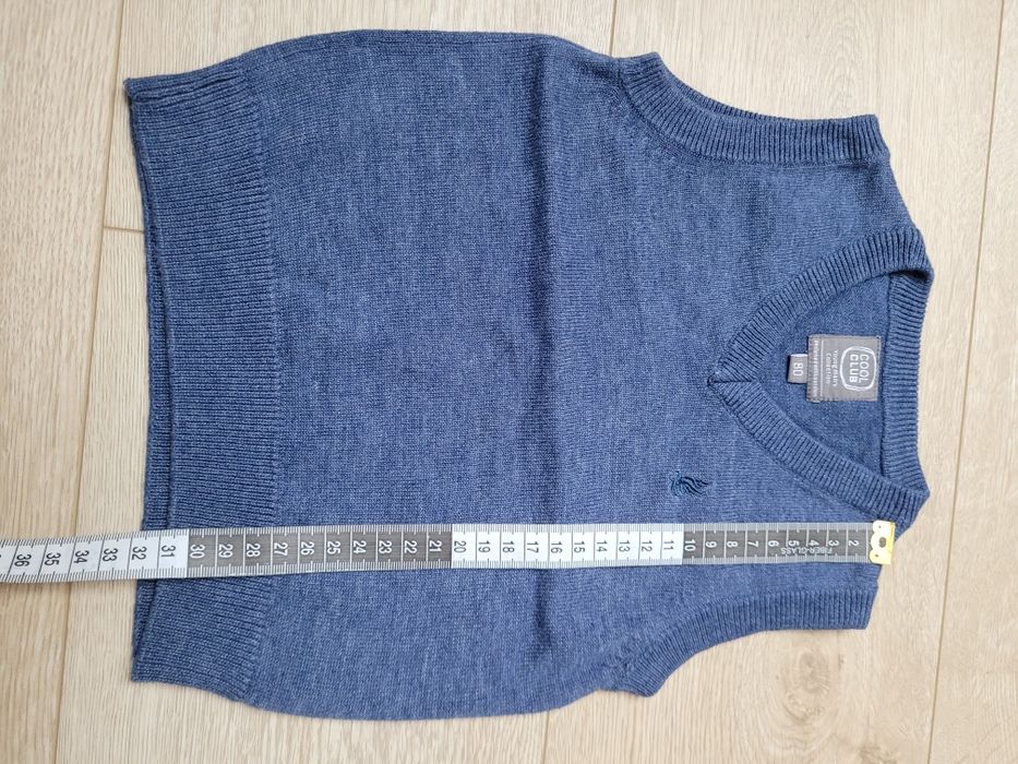 Elegancka kamizelka niemowlęca Cool Club Smyk rozm. 80 STAN IDEALNY