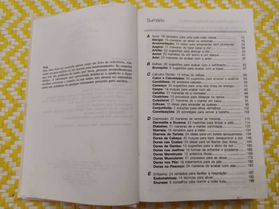 O livro médico dos remédios caseiros 
Edição: Parsons- Waltson- Press