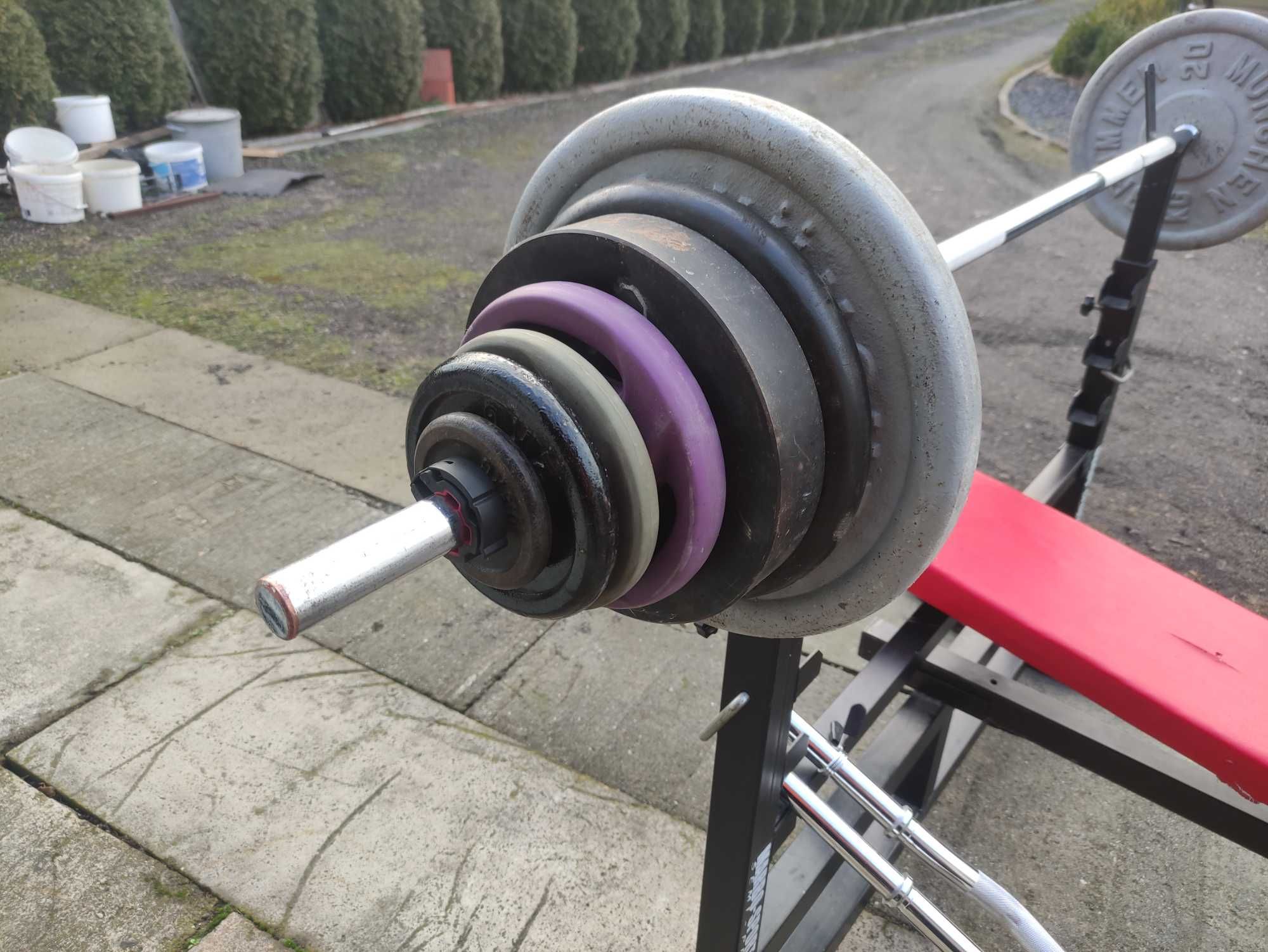 Ławka ławeczka regulowana MARBO obciążenie żeliwo 145kg GRYFY Hantle