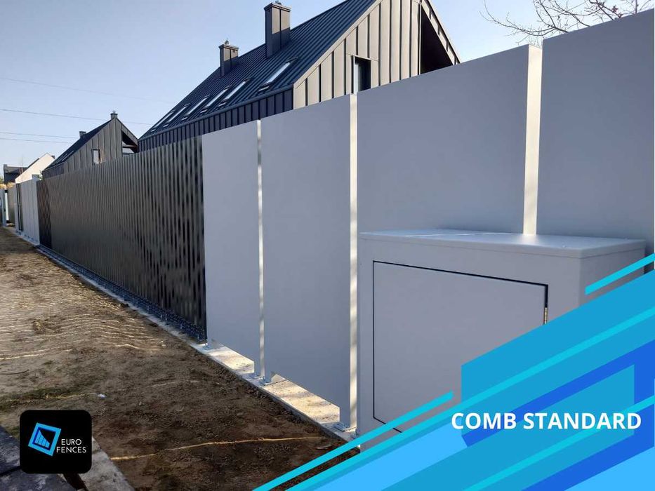 Ogrodzenie aluminiowe grzebieniowe Comb Standard- Polski producent