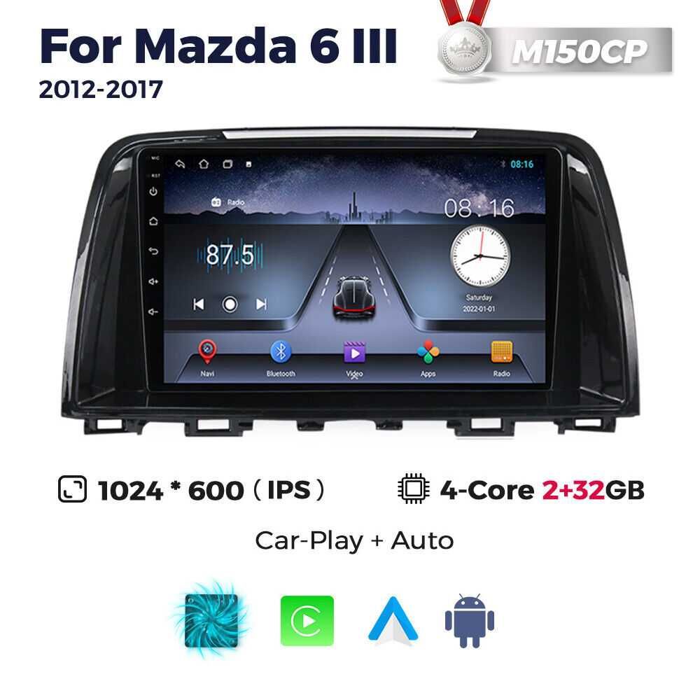 Нова штатна автомагнітола Mazda 6 Android все года 02-08. 08-12. 12-18