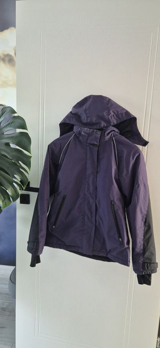Fioletowa kurtka narciarska z h&m rozmiar 152