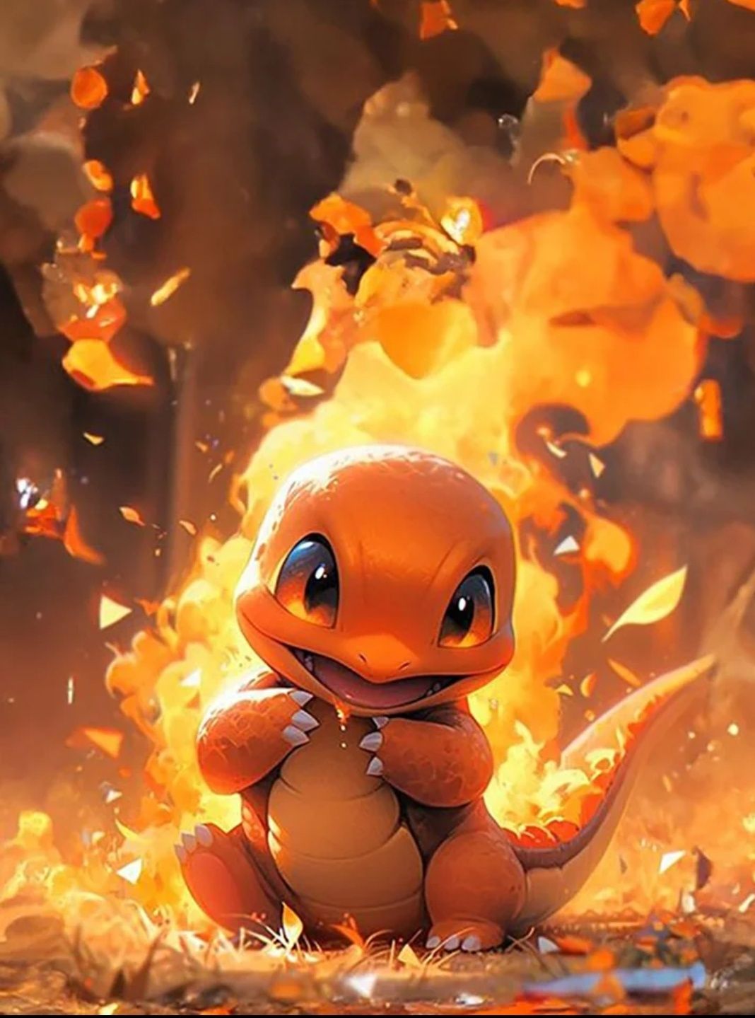 Pokemon - DIY zestaw Diamond Paiting 30x40 Charmander