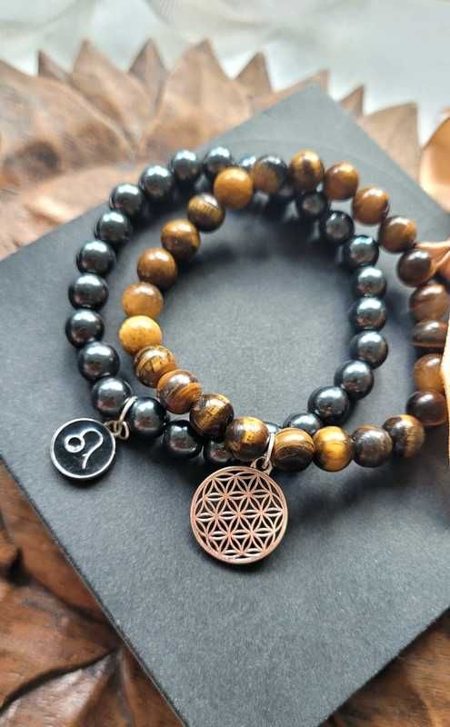 Zestaw Bransoletek Siły i Ochrony Dla Zodiakalnych Lwów, Unisex