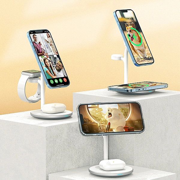 Choetech stacja ładująca indukcyjna 3w1 iPhone 12/13/14, AirPods Pro,