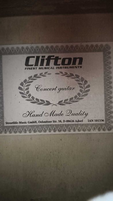 Guitarra Clássica Clifton Concert – Boa para Iniciantes