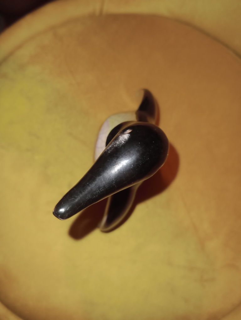 Pingwin figurka projekt Walter Bosse manufaktura majoliki w Karlsruhe