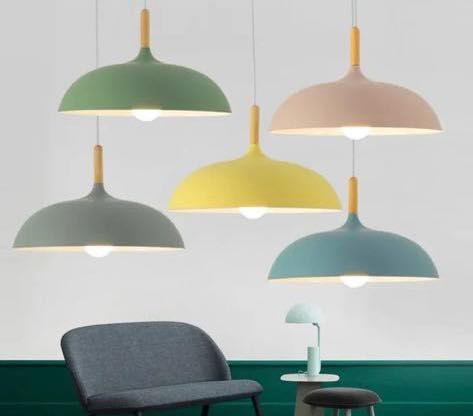 Nowa lampa wisząca zielona 40cm