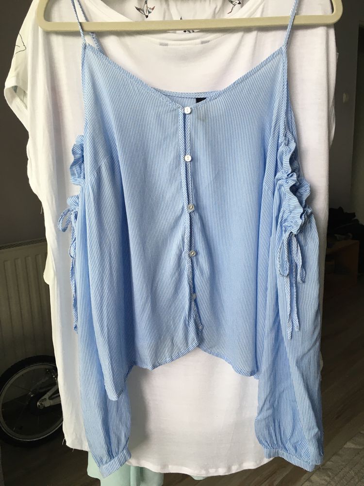 Bluzka H&M błękitna