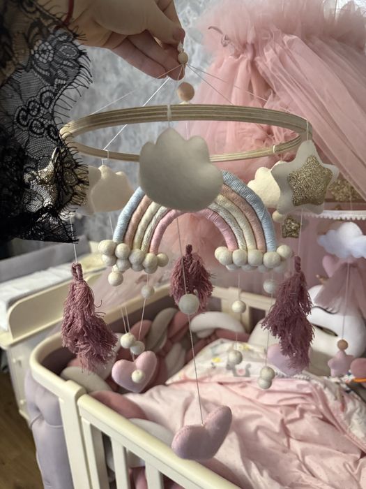 Дитячий мобіль для ліжка ручної роботи Handmade