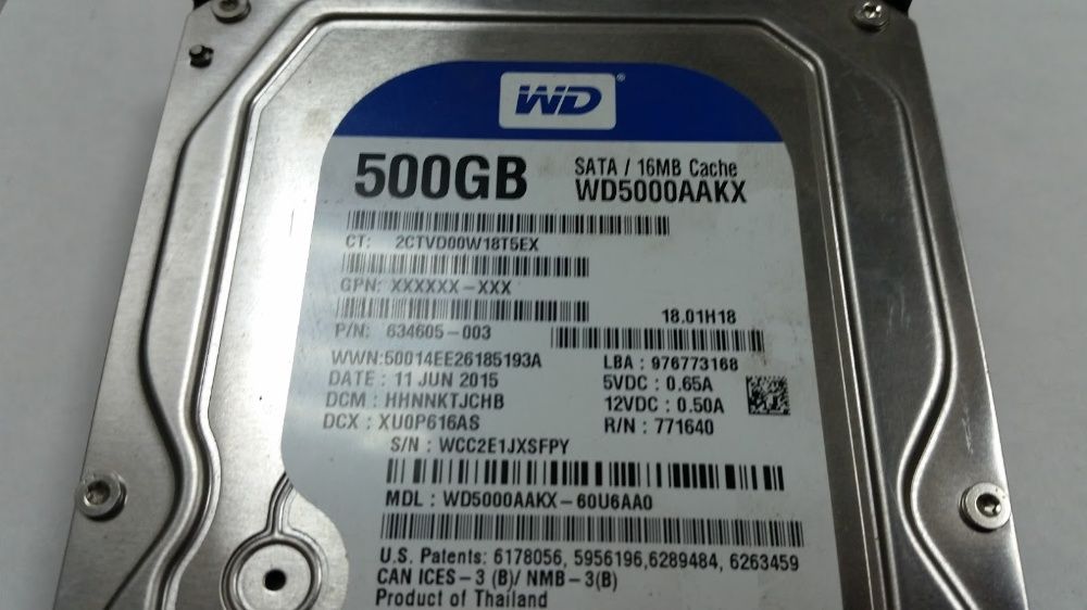 Жесткий диск WD Blue WD5000AAKX