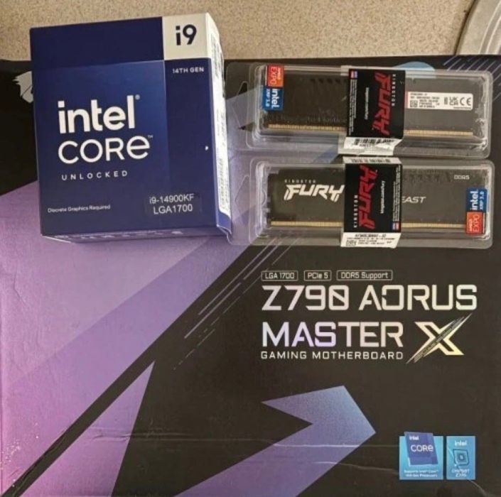 14900KF + Aorus Master X Z790 + 2x32GB 6000 C30 GWARANCJA Gratis