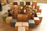 Деревянные кубики ручной работы