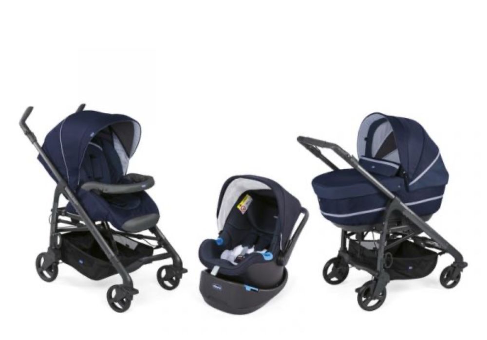 Carrinho de bebe chico Trio love