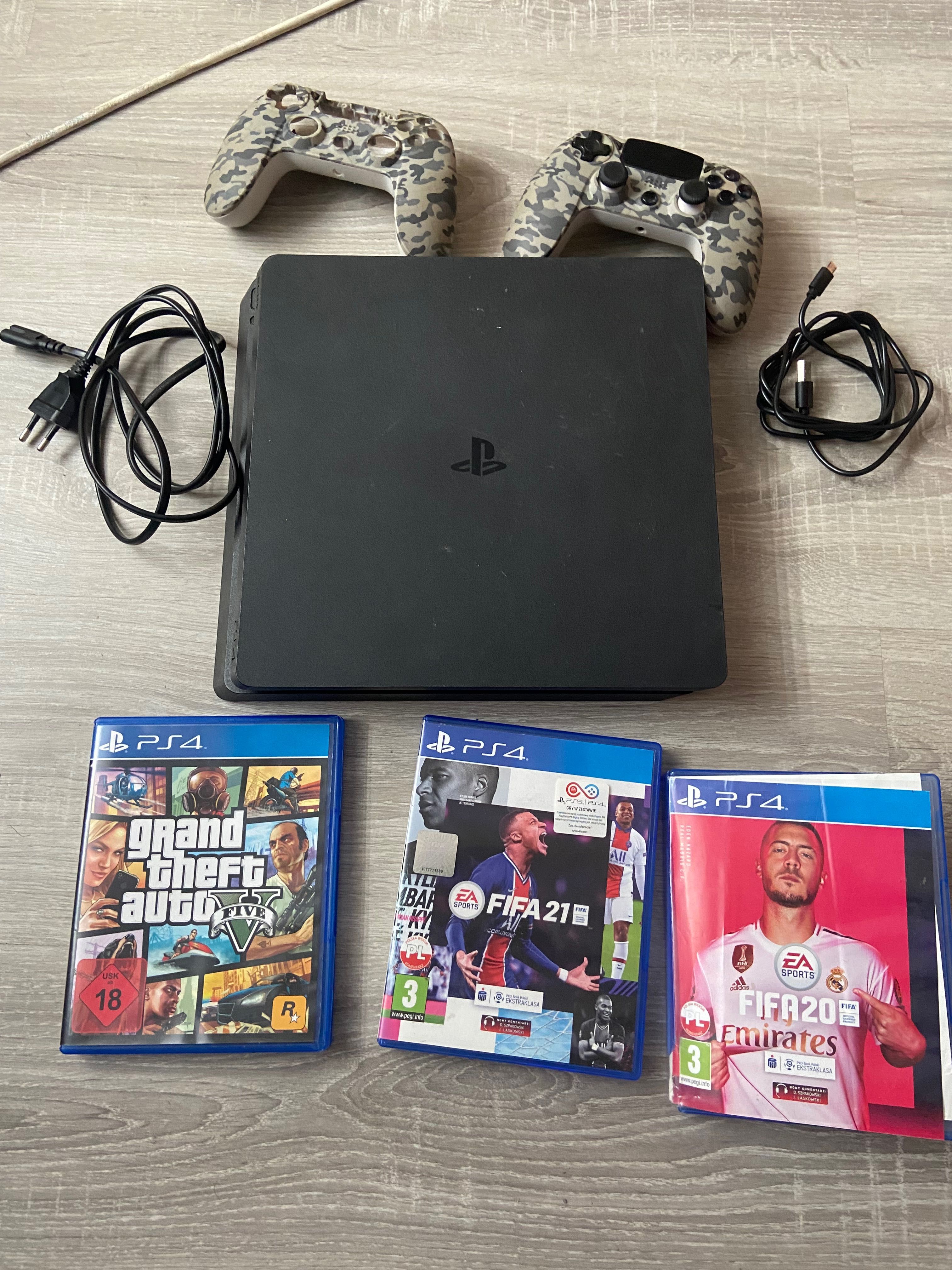 Ps4 + kontroler + gry