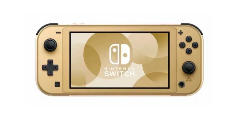 nintendo switch lite hyrule złota