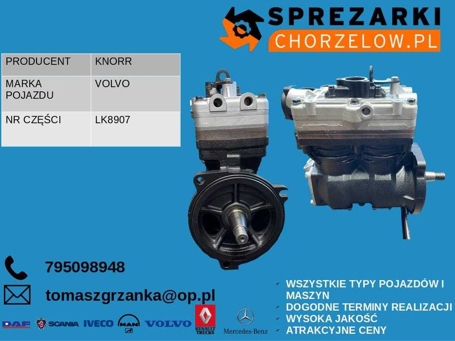 Sprężarka powietrza Volvo FH/FM/FMX